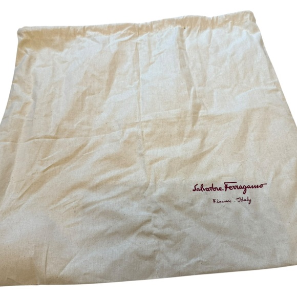 Salvatore Ferragamo Leather Galilea Sandals Block Heel Size 7.5 w/ Dust Bag - Picture 9 of 11